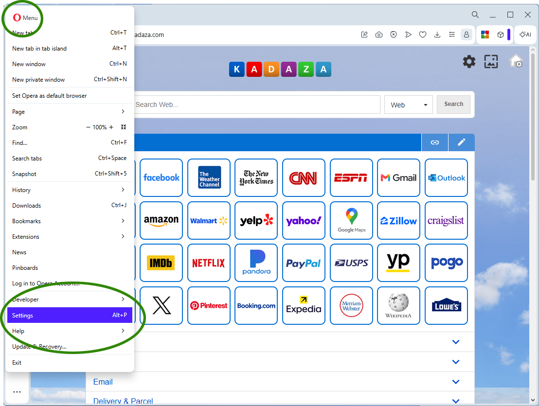 Set Chrome homepage